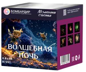В7261 Салют Волшебная ночь (0,8"х49) 1/8/1