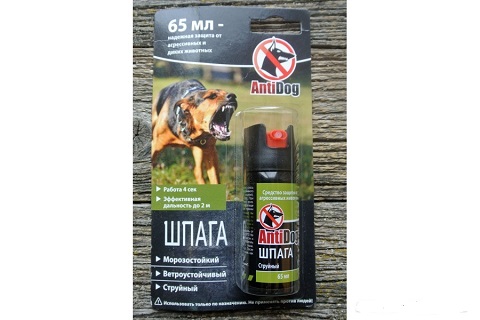 Баллон аэрозольный AntiDog Шпага" 65 мл (С)